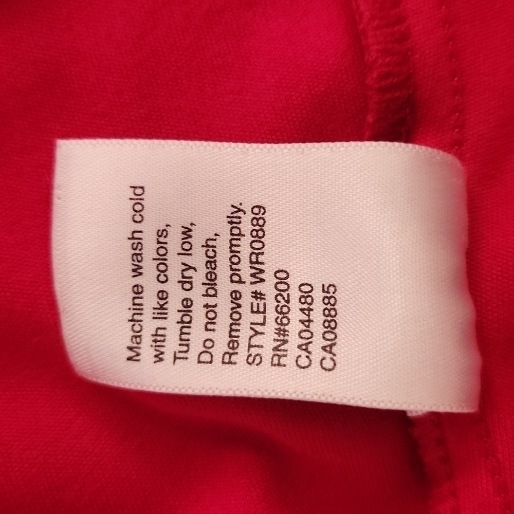 3/$20 Asics Red Workout Shirt With Mesh Inserts - Picture 7 of 8